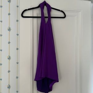 Amanda Uprichard purple halter top
